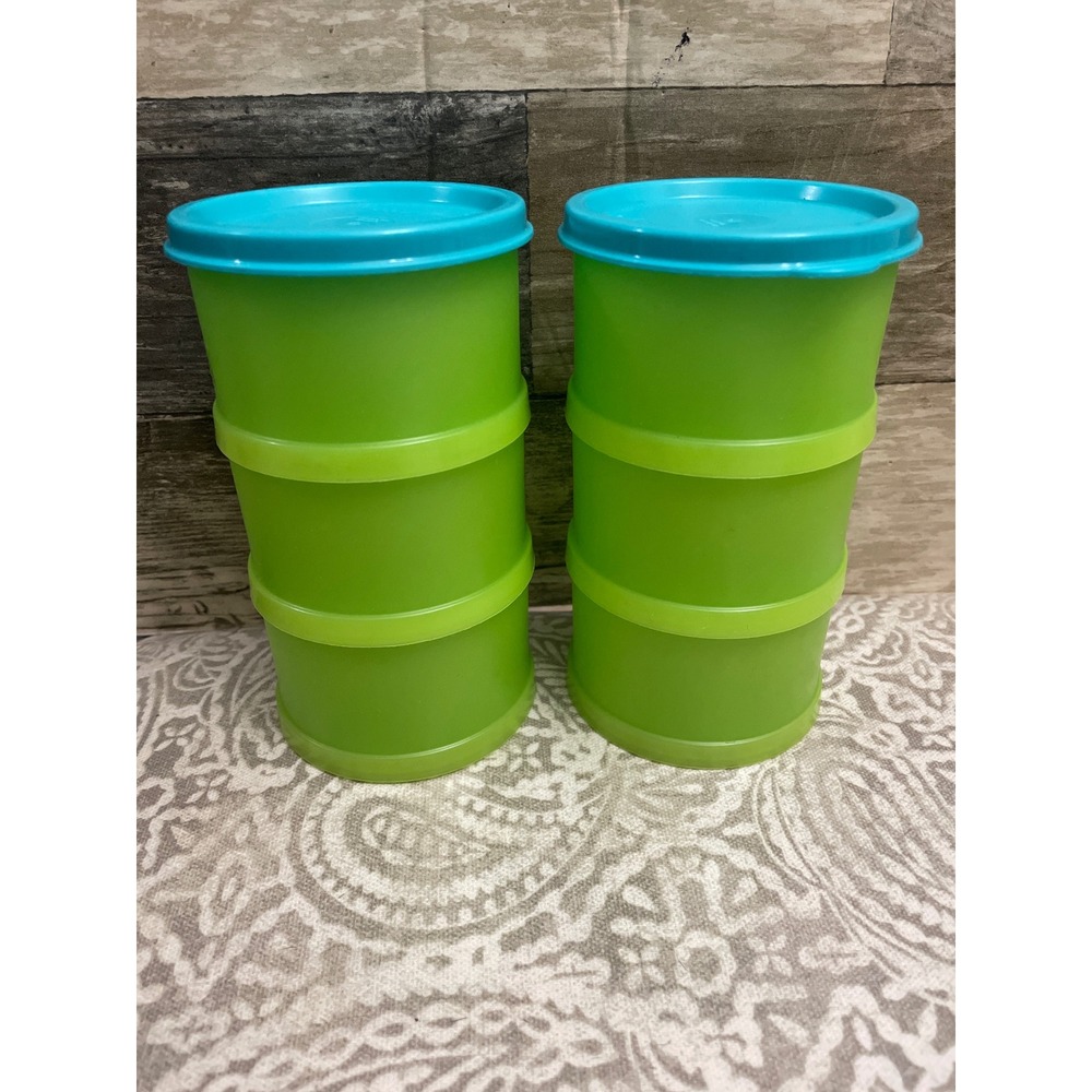 Tupperware Ice Cream Sandwich Maker #1729 Set of 6 Stack with Lid